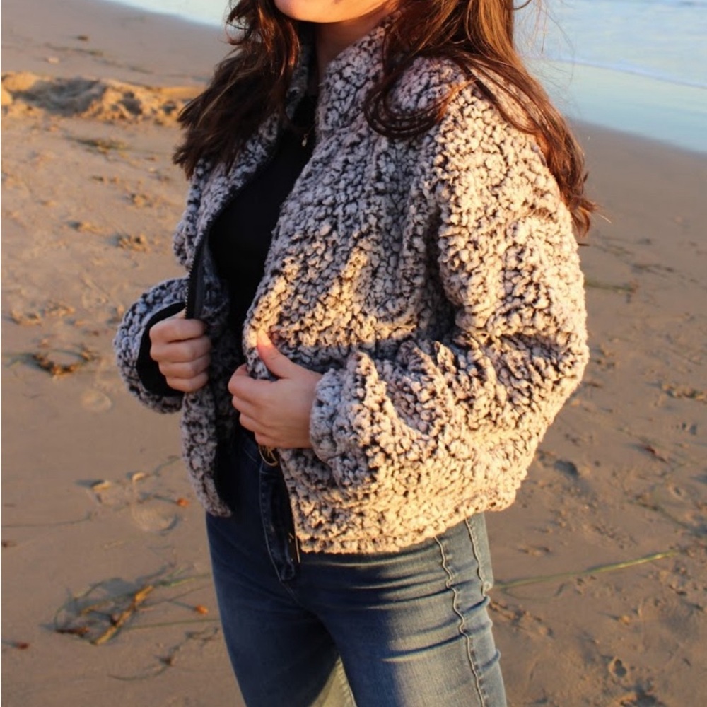 Express Sherpa Zip Up Jacket